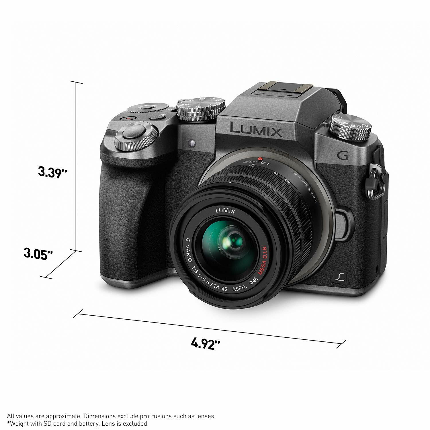 Panasonic LUMIX G7KS 4K Mirrorless Camera, 16 MP, 14-42 mm Lens Kit, DMC-G7KS (Silver)