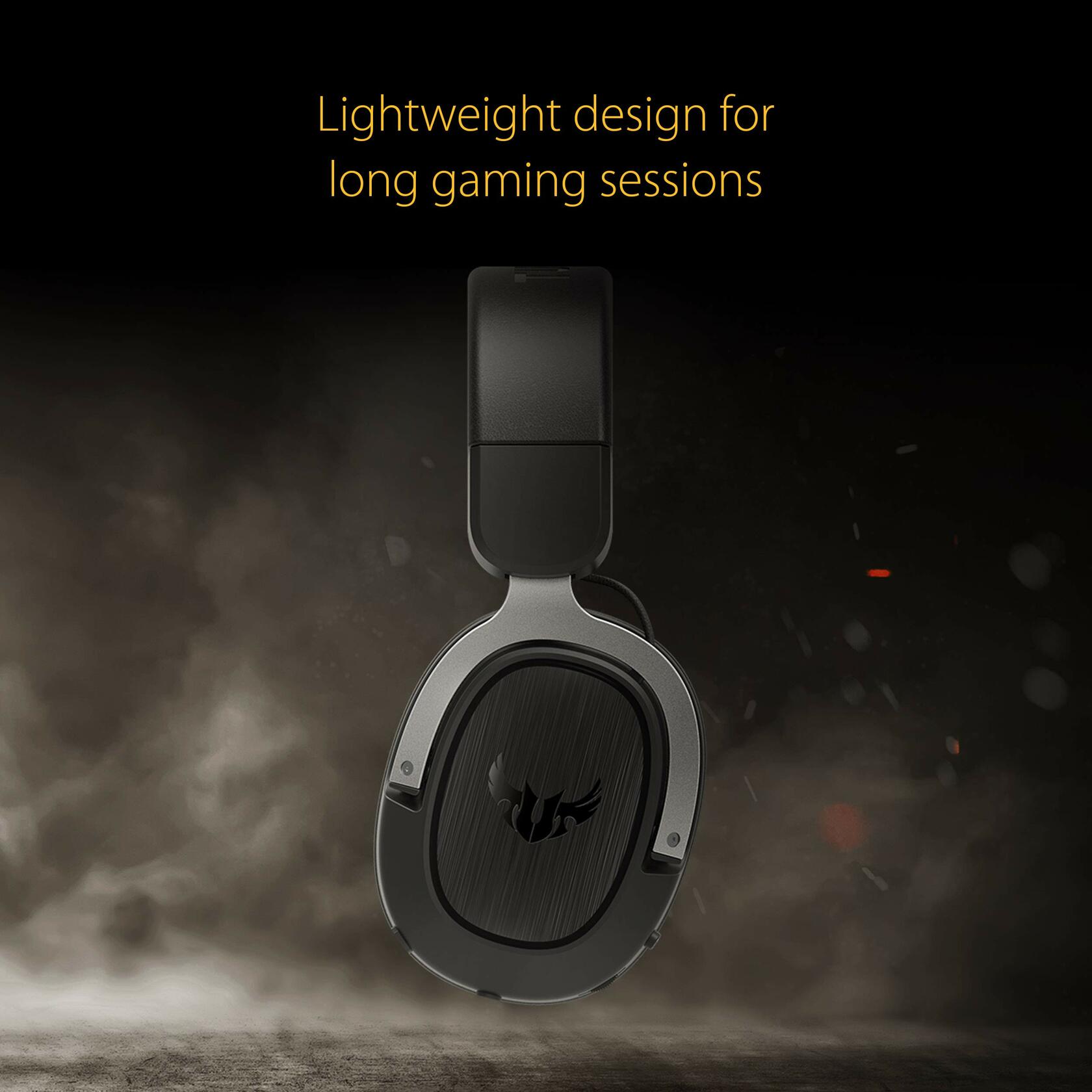 Asus TUF Gaming H3 Discord Teamspeak Certified Gaming Headset with 7.1 Virtual S - Gun Metal
