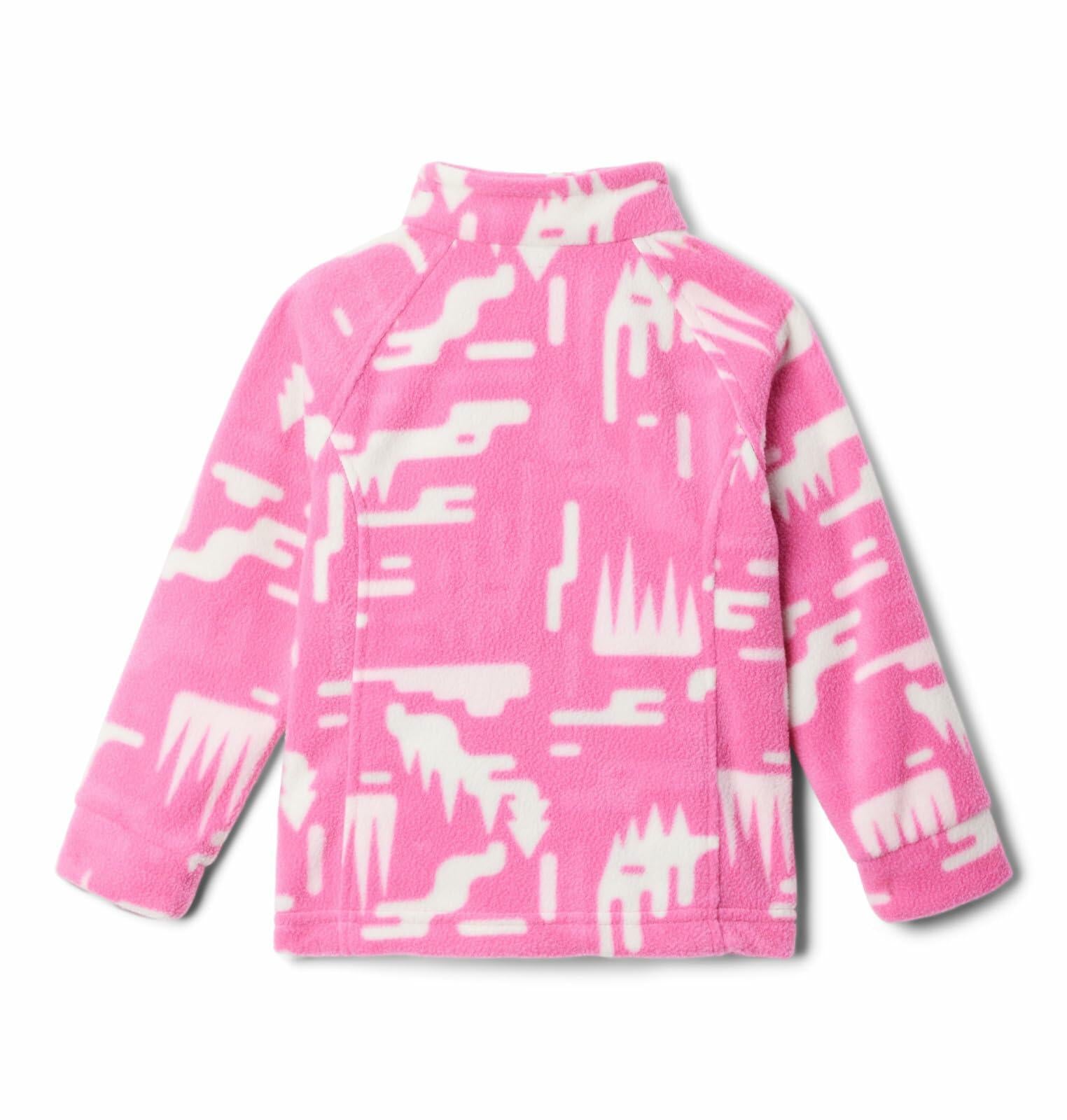 Columbia Benton Springs II Printed Fleece, Youth 6-12, Pink/White