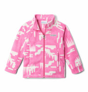 Columbia Benton Springs II Printed Fleece, Youth 6-12, Pink/White