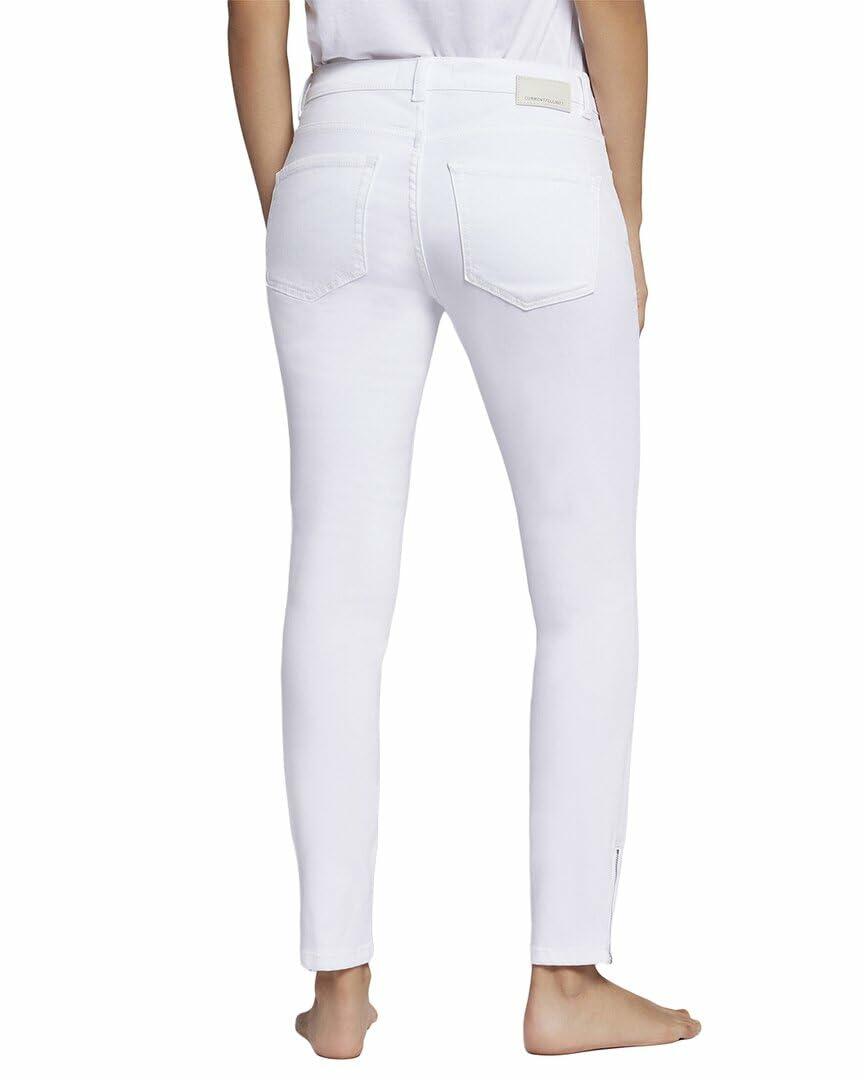 Current/Elliott Women's The Slider Low Rise Skinny Jeans - Blanc/White - Size 32