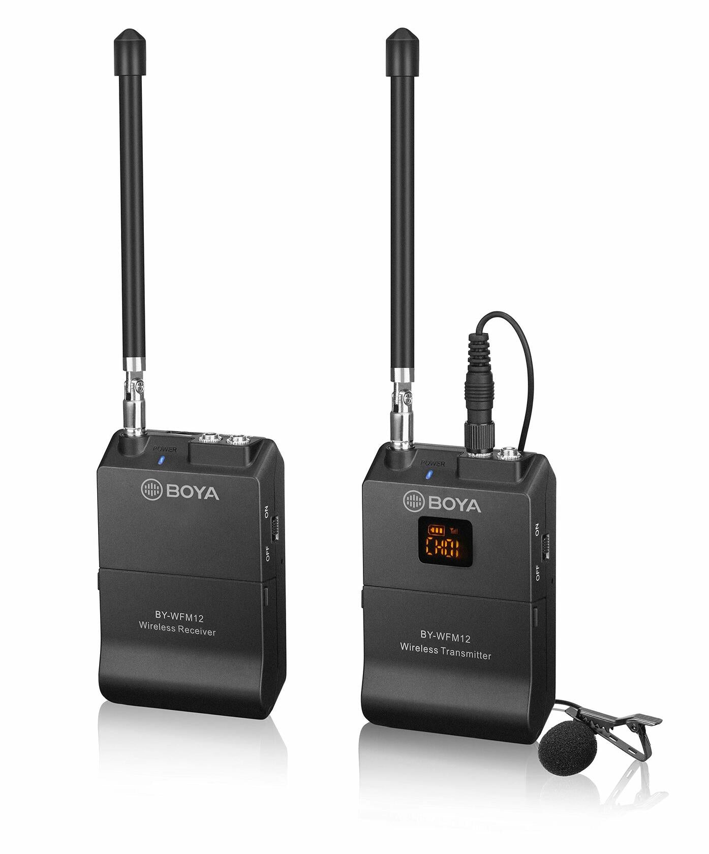 Boya BY-WFM12 VHF Wireless Microphone System, Omnidirectional Lavalier