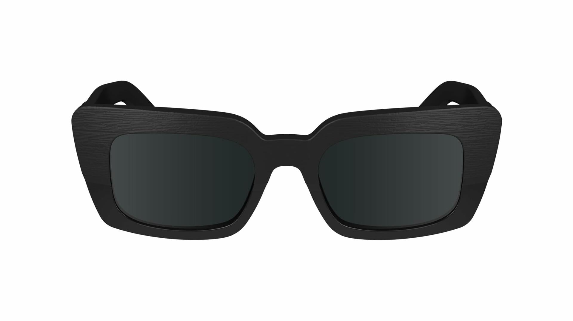 Calvin Klein Women's Marchon Butterfly Sunglasses CK24512S - Black w/Gray Lens, 51mm