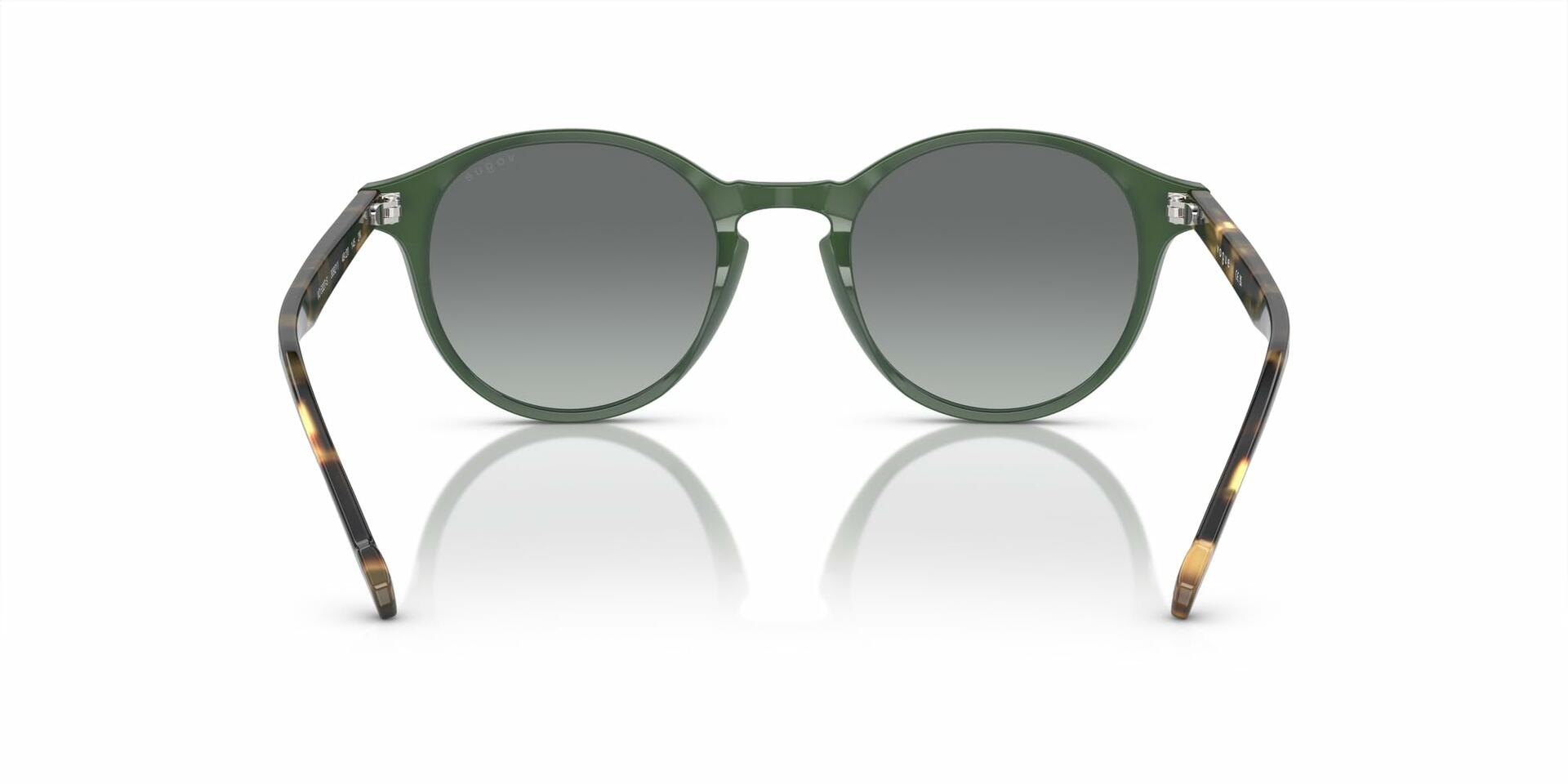 Vogue Eyewear Men's VO5327S Round Sunglasses, Dusty Green/Gray Gradient, 48mm