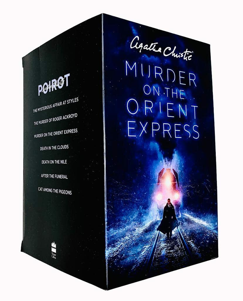 Agatha Christie Poirot Series 7 Books Collection Box Set
