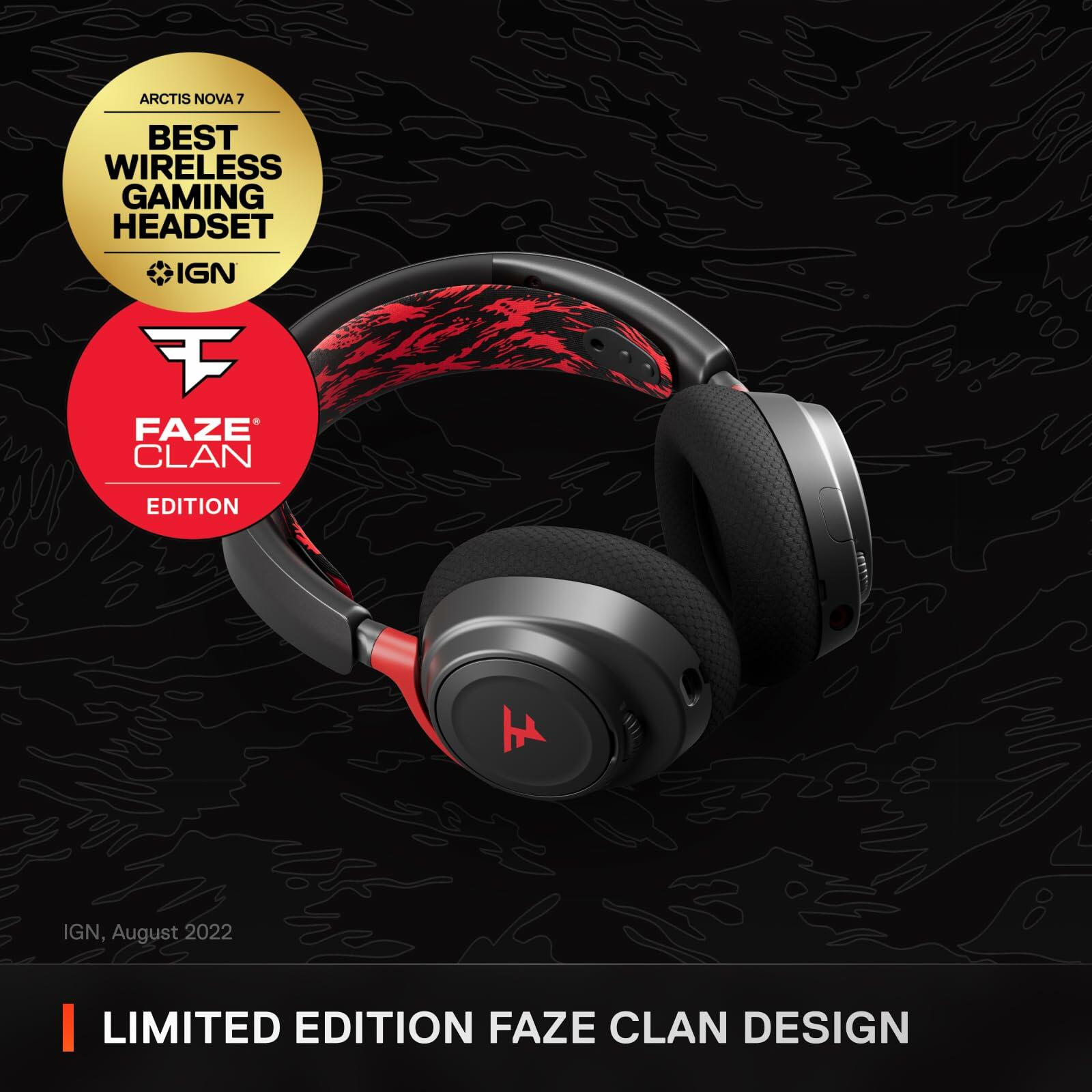 SteelSeries Arctis Nova 7 Wireless Multi-Platform Gaming Headset - FaZe Clan