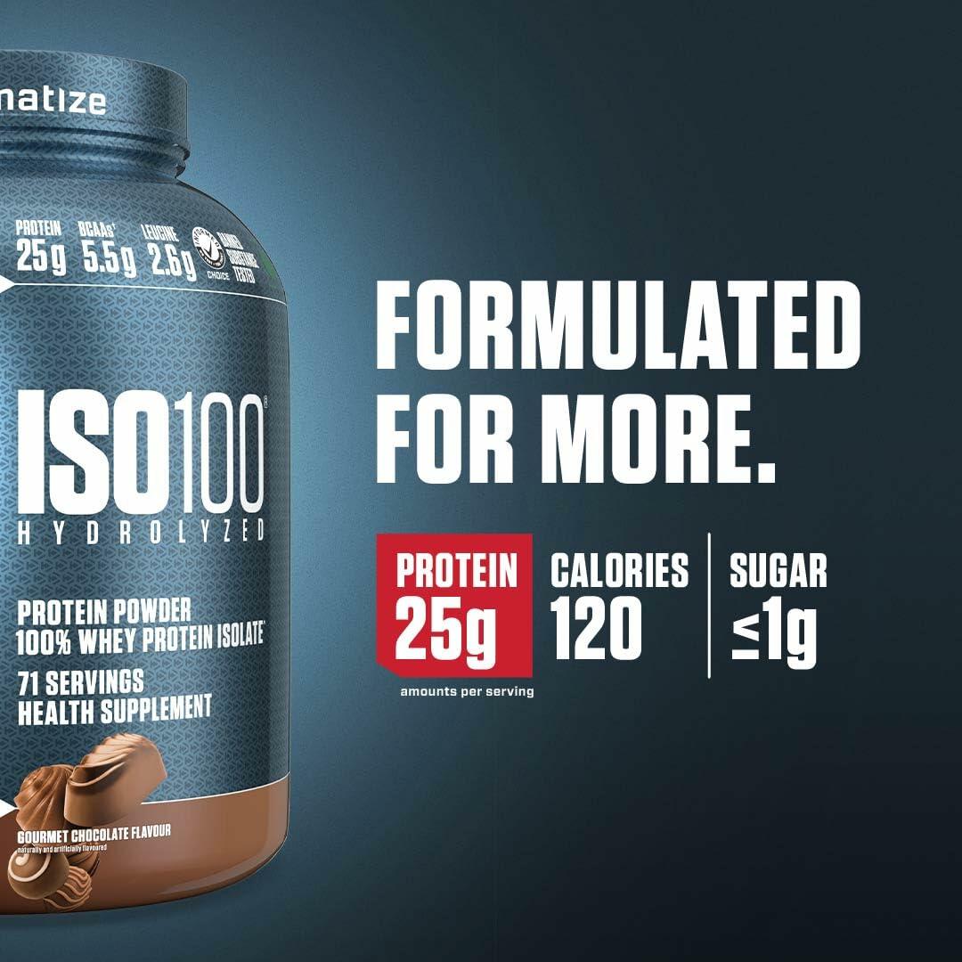 Dymatize 100% Whey Isolate Protein Powder - Gourmet Chocolate - 5lbs