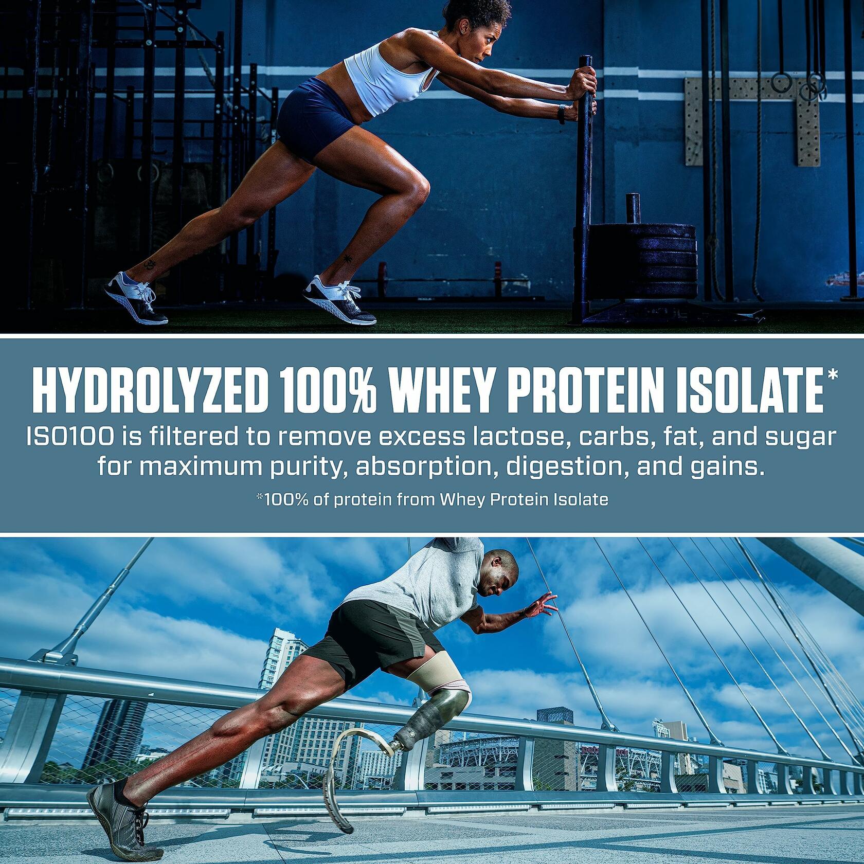 Dymatize, ISO100 Hydrolyzed Whey Protein Isolate - Chocolate Peanut Butter, 5 Lbs
