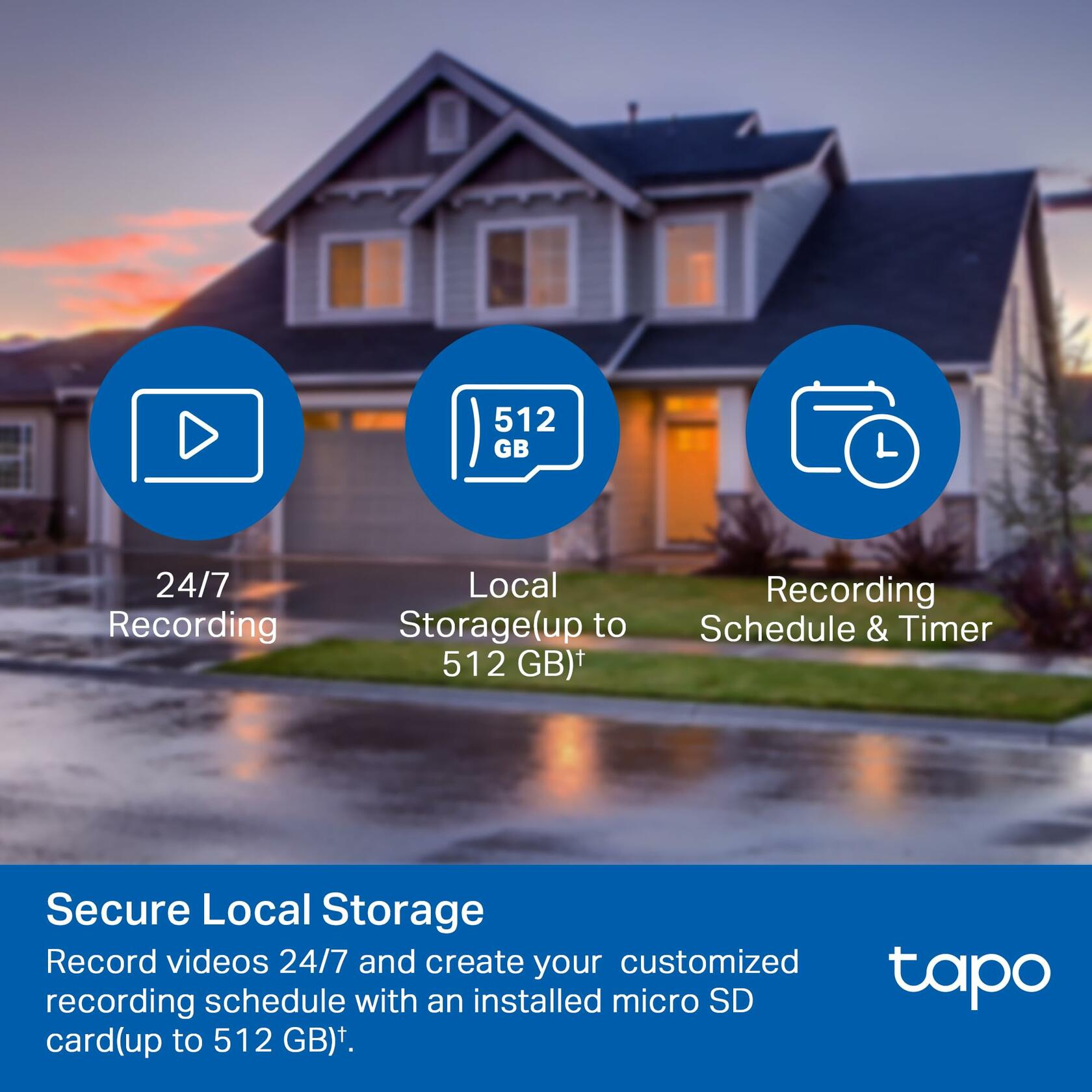 Tapo C500 TP-Link 1080P Outdoor Wired Pan/Tilt WiFi Camera 360° View