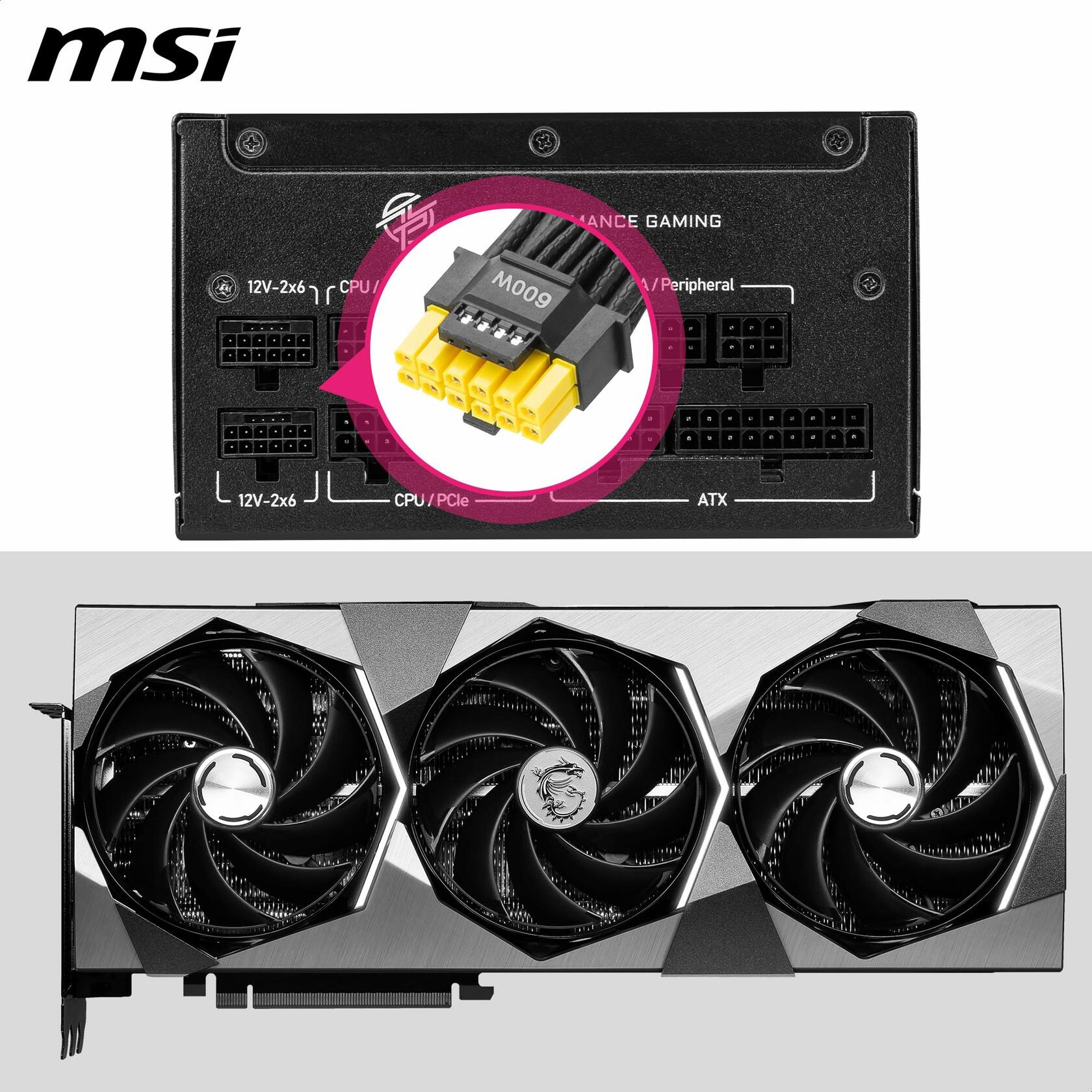 MSI MPG A850GS PCIe5 Fully Modular, 850W Gaming Power Supply, 80+ Gold