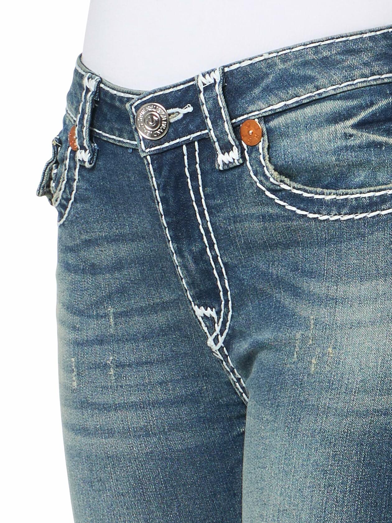 True Religion Women's Jennie Super T Curvy Skinny Jeans, Valmonte, Size 34