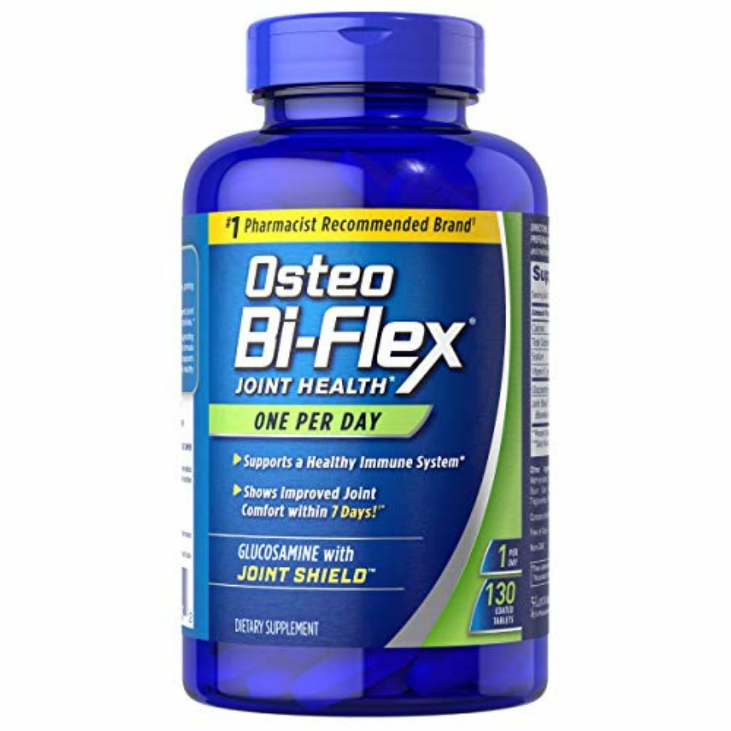Osteo Bi-Flex One Per Day Glucosamine with Vitamin D for Joint Health, 130 Coated Tablets (2 Pack)