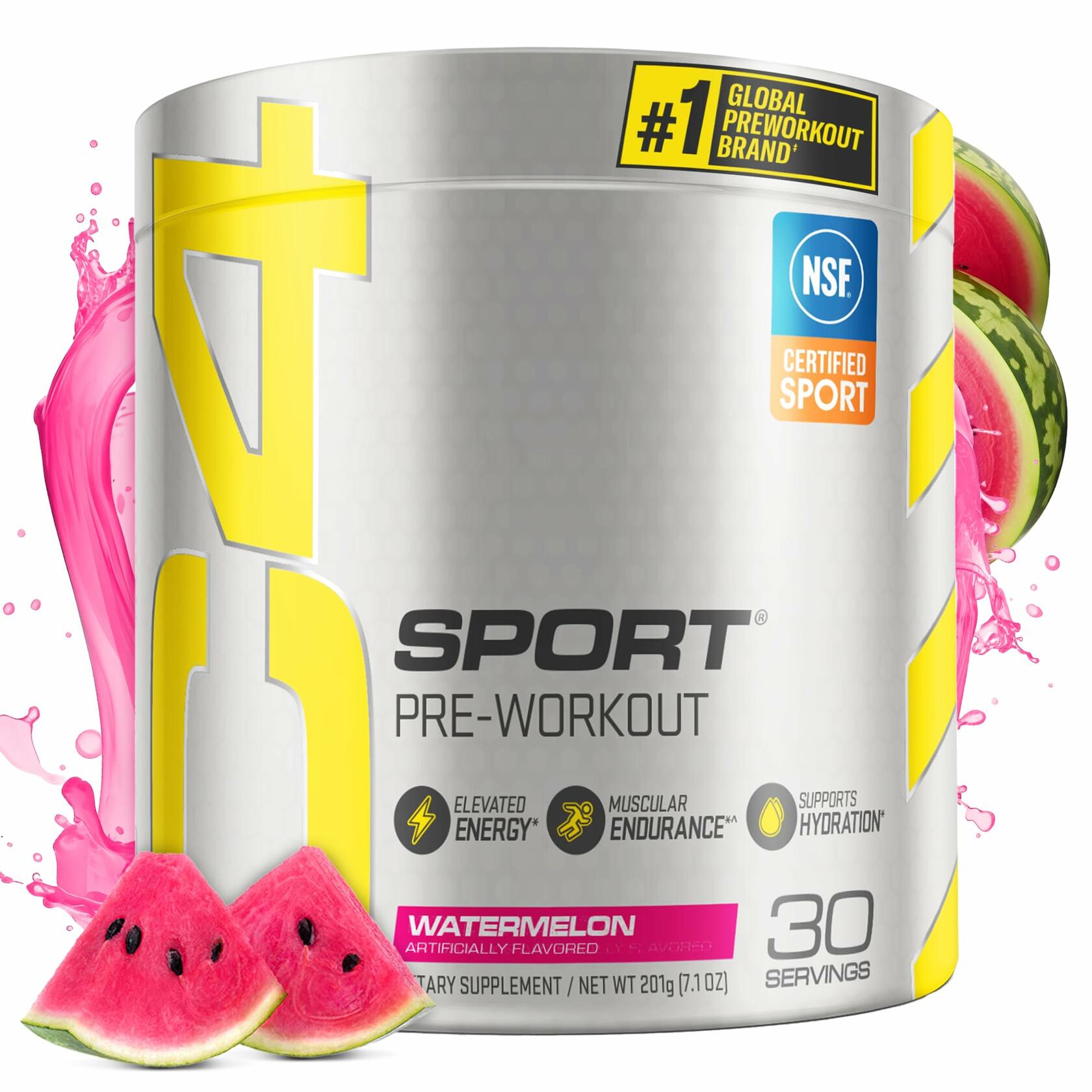 Cellucor C4 Sport Pre-Workout Powder, Watermelon, 30 Servings