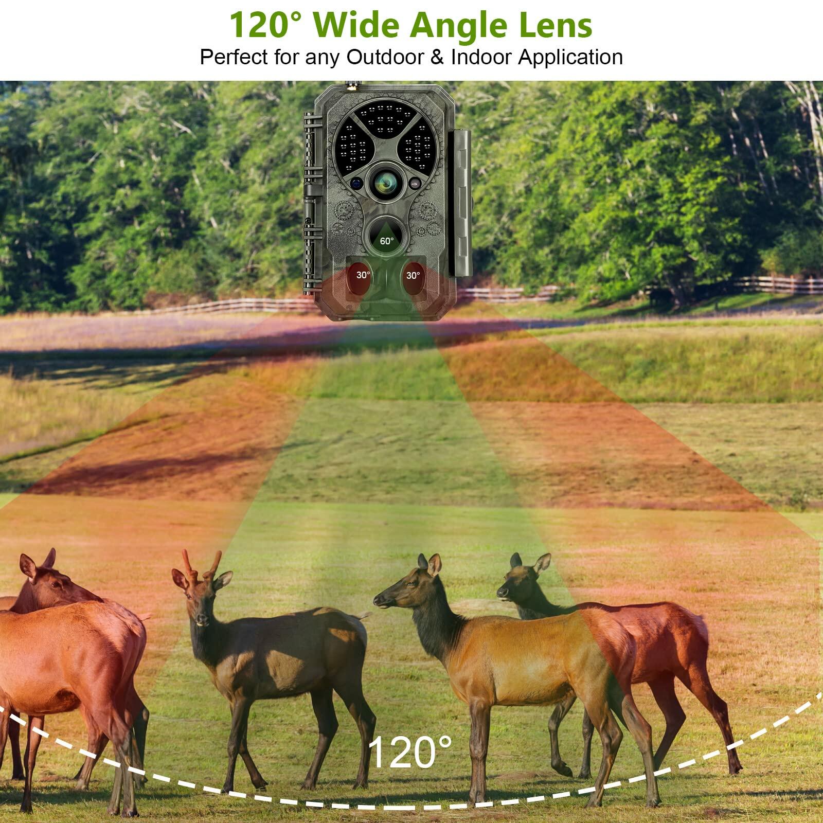Folgtek WiFi Trail Camera, Wireless, 48MP/1296P, Night Vision, Motion Activated