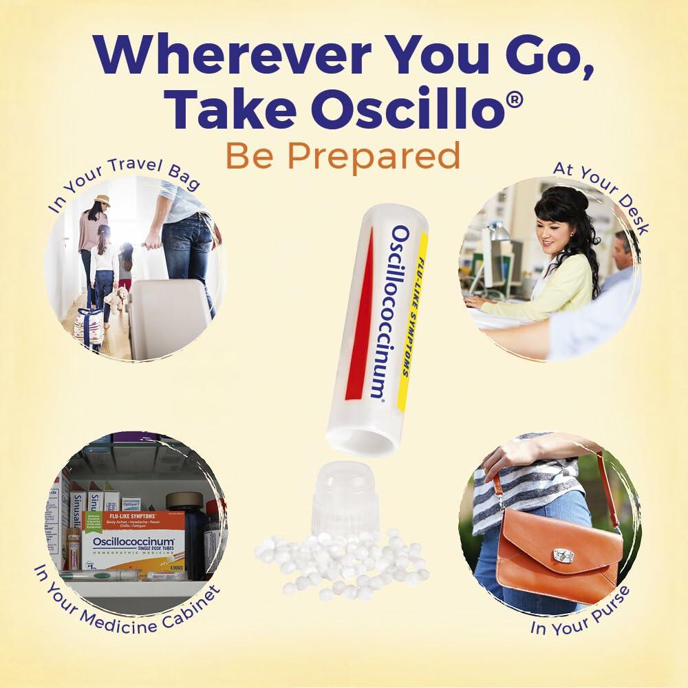 Boiron Oscillococcinum Pellets - Relief from Flu-Like Symptoms, Body Aches, Headache, Fever, Chills and Fatigue - 30 Doses