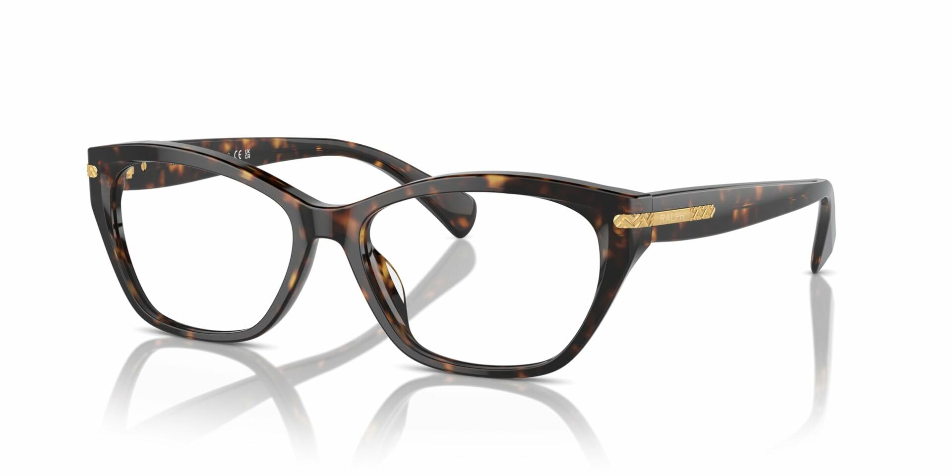 Ralph by Ralph Lauren Women's RA7161U Eyewear Frames - Shiny Dark Havana, 55/16/145