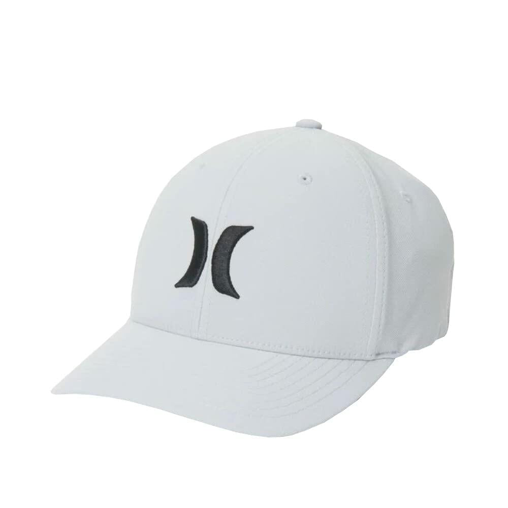 Hurley Men's One and Only Trucker Flexfit Baseball Hat - Cool Gray, L/XL