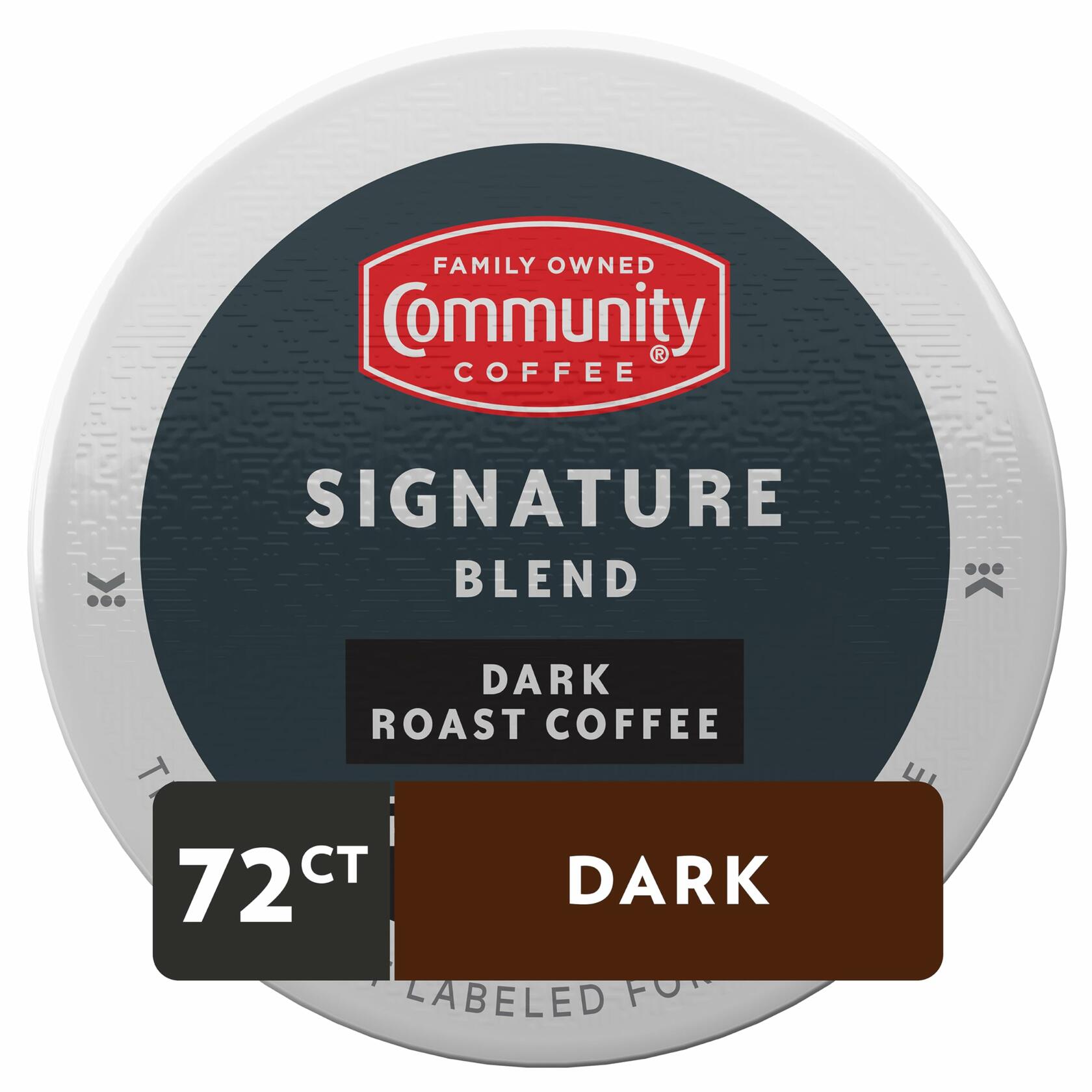 Community Coffee Signature Blend Dark Roast Coffee Single-Serve Cups  0.39 oz  12 count