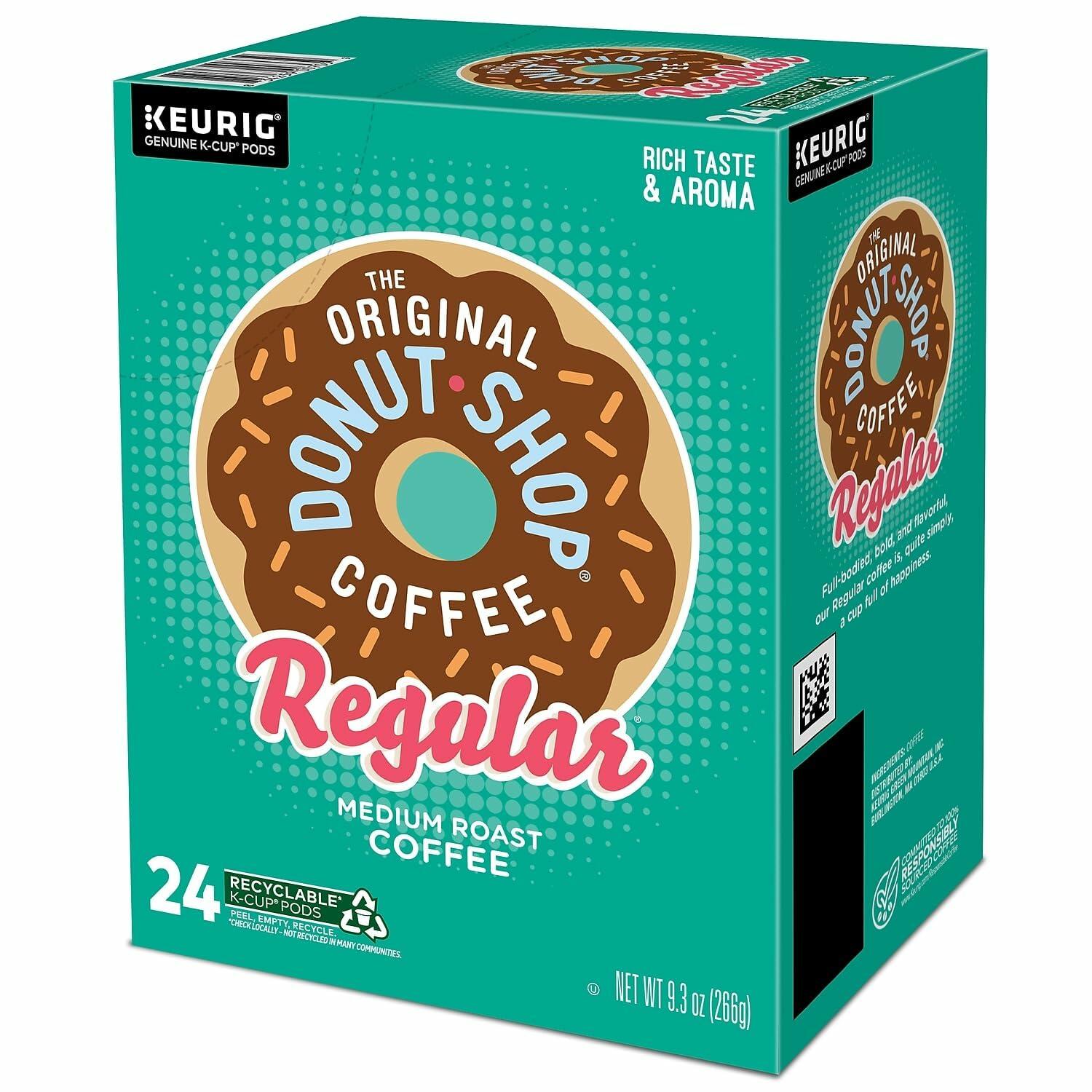 The Original Donut Shop Regular Medium Roast Keurig K-Cup Coffee Pods, 96ct