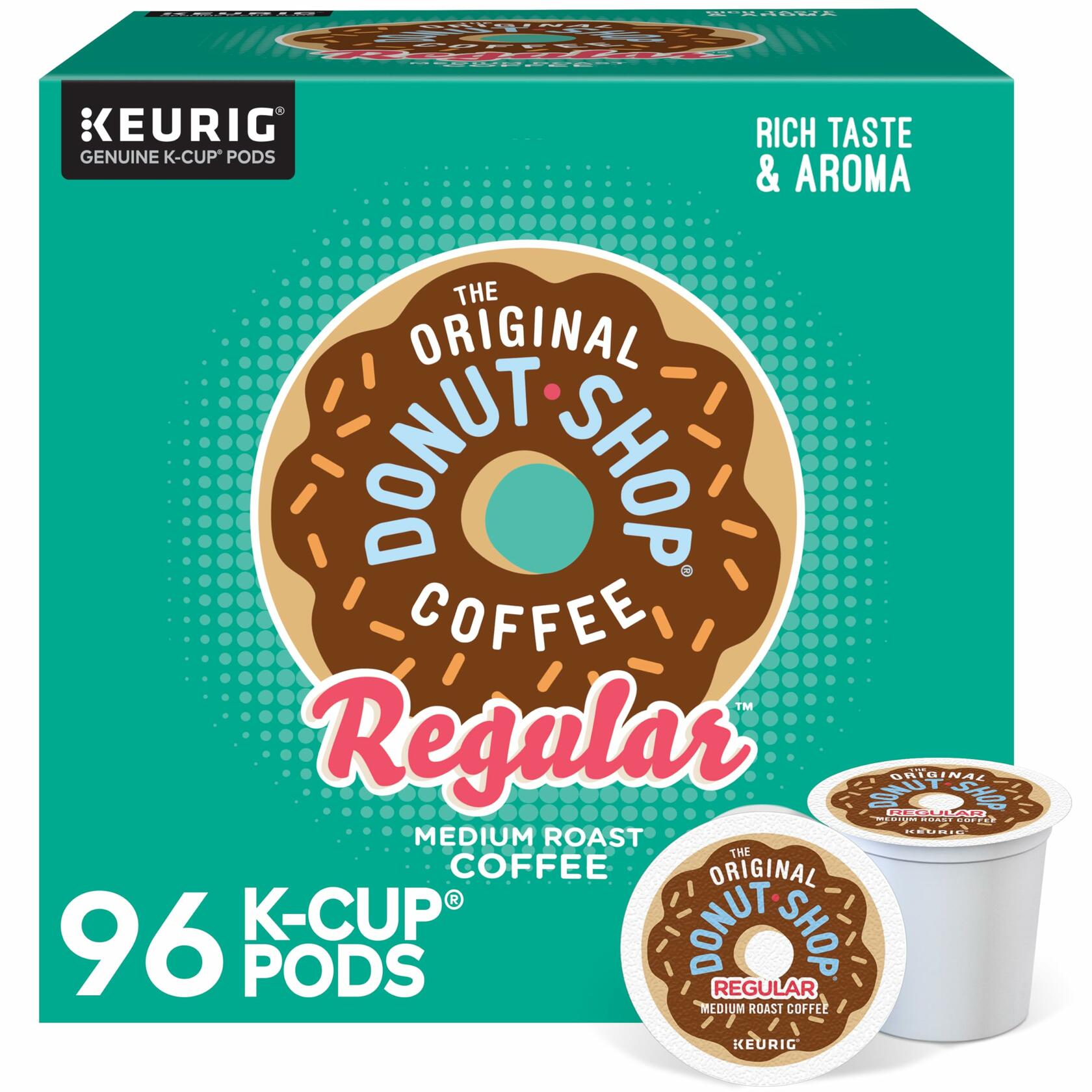 The Original Donut Shop Regular Medium Roast Keurig K-Cup Coffee Pods, 96ct