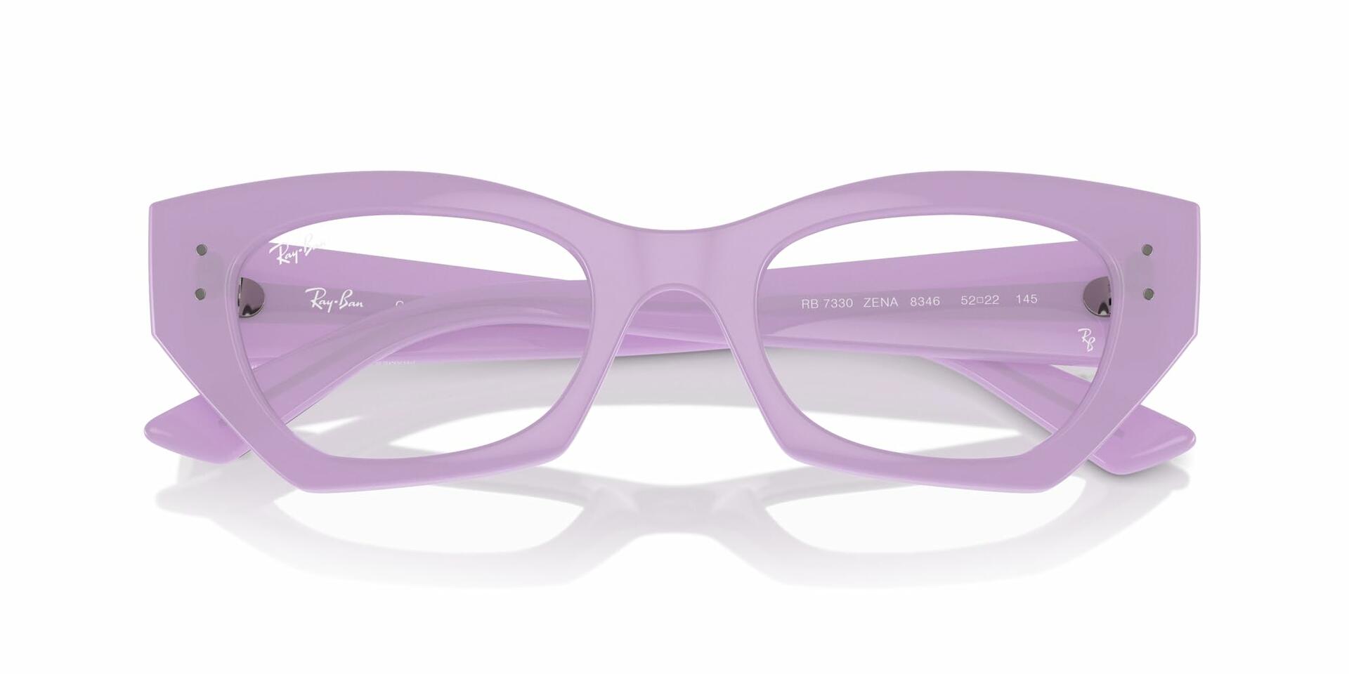 Ray-Ban Women's Rx7330 8346 Zena Eyewear Frames - Lilac, 49/22/145
