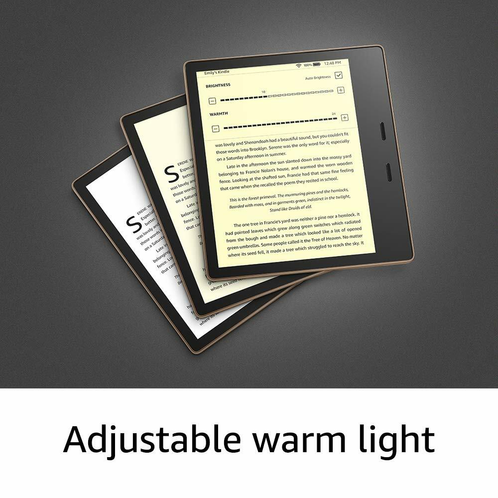 Amazon Kindle Oasis E-Reader (2019), 7" Display, 32GB - Champagne Gold