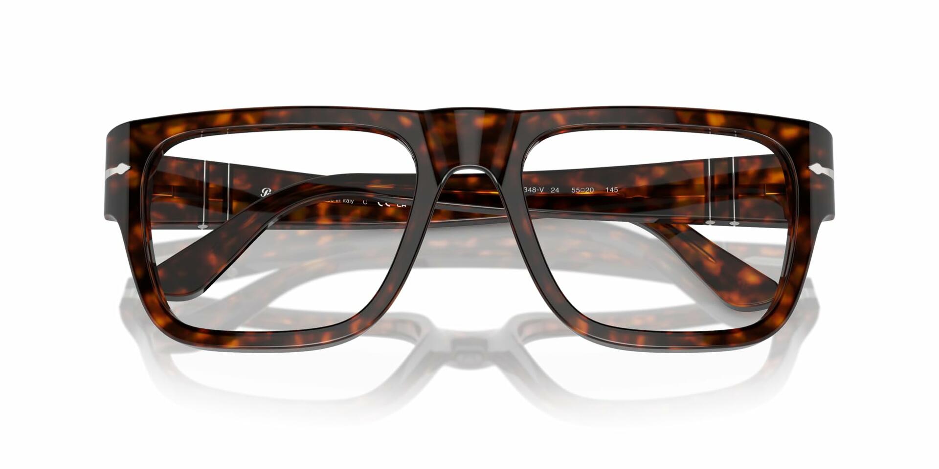 Persol Men's PO3348V Eyewear Frames - Havana, 53/20/145