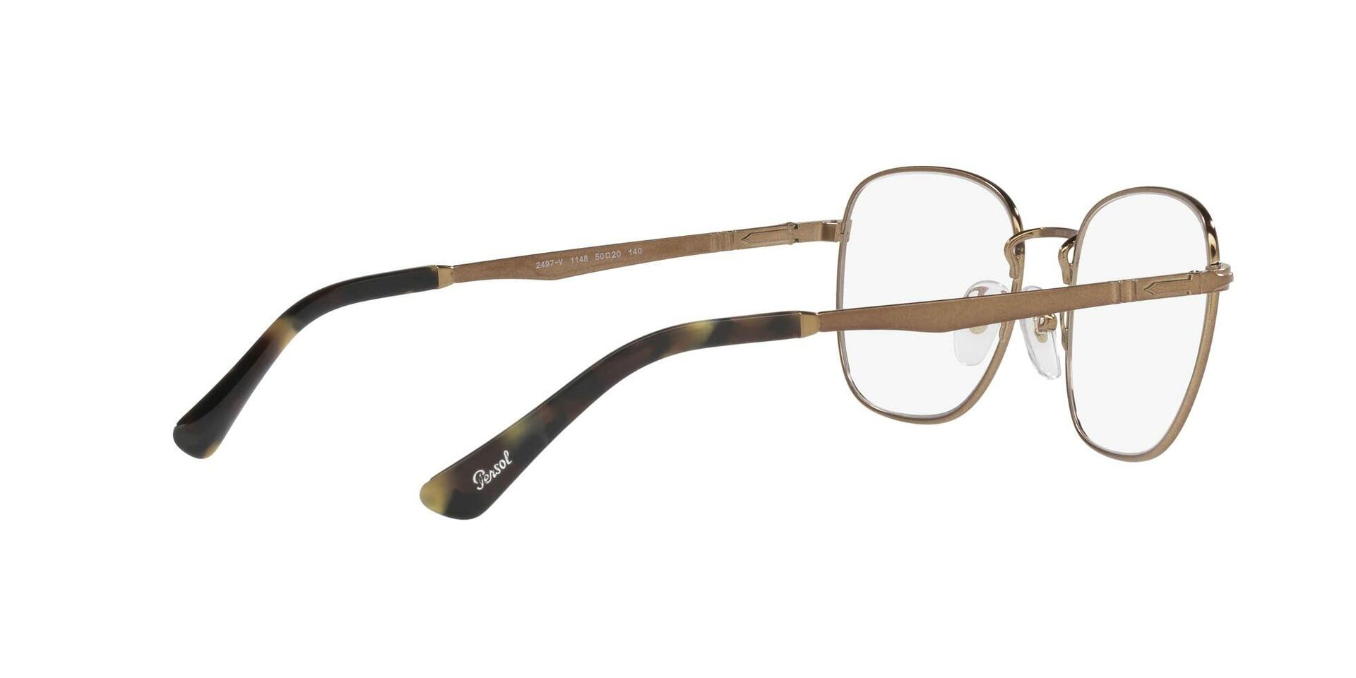 Persol Unisex Adult PO2497V 1148 Eyewear Frames - Brown, 52/20/140