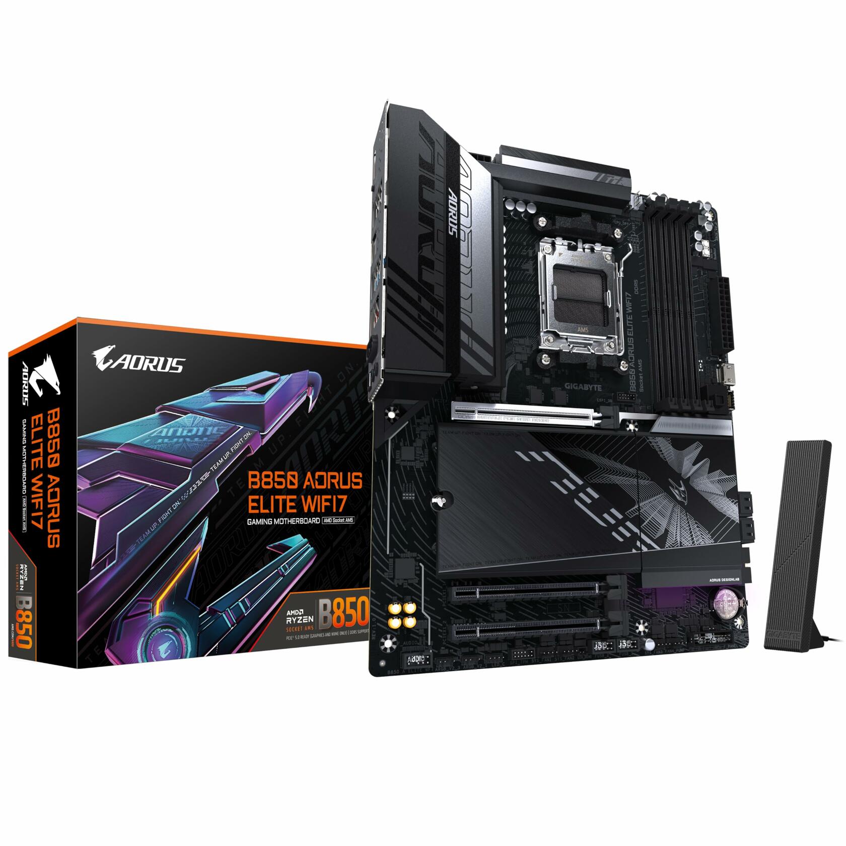Gigabyte B850 Aorus Elite WIFI7 (Socket AM5) DDR5 ATX Motherboard