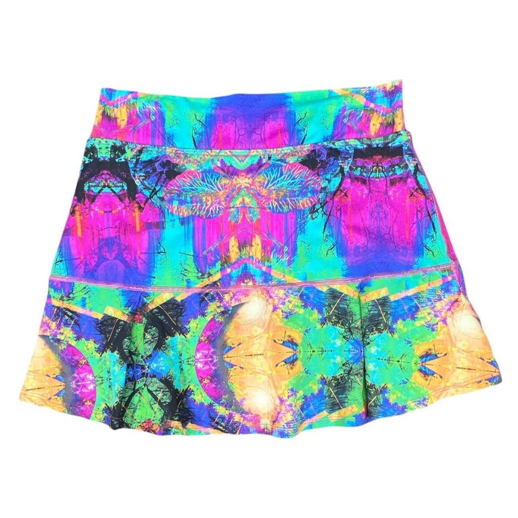 Dona Jo Ultimate Women Skirt/Skort - A-line Tennis Skirt with Shorts & Pockets for Sports & Active Wear Clothing, Surreal, 0-8