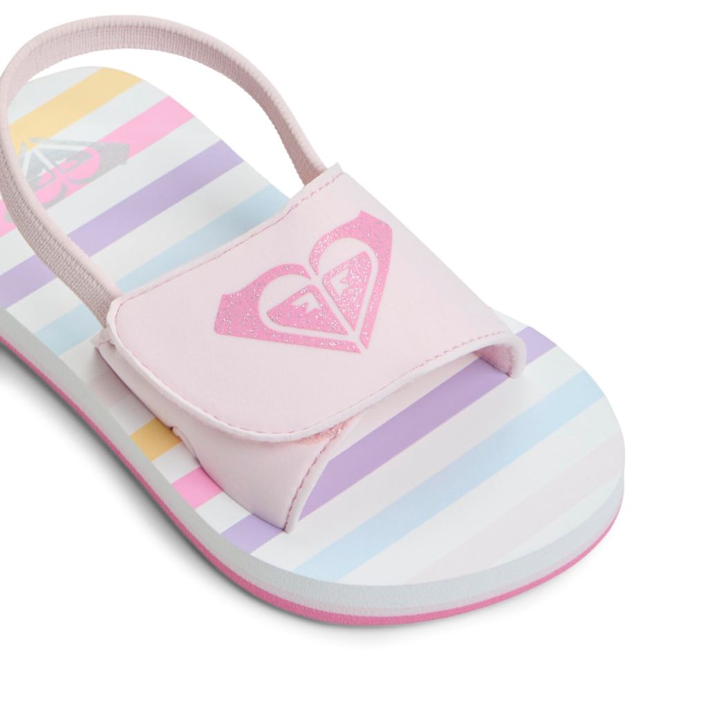 Roxy Kids Tw Finn Flat Sandals, Barely Pink, 7