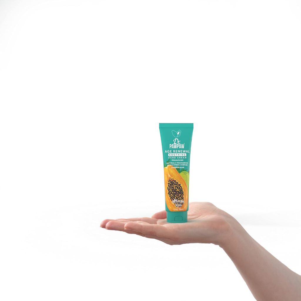 Dr.PAWPAW Age Renewal Soothing - Papaya, Naturally Fragranced Hand Cream for Hands, Nails & Cuticles, Multitasking Softening, Nourishing, Vegan and Cruelty Free (50 ml)