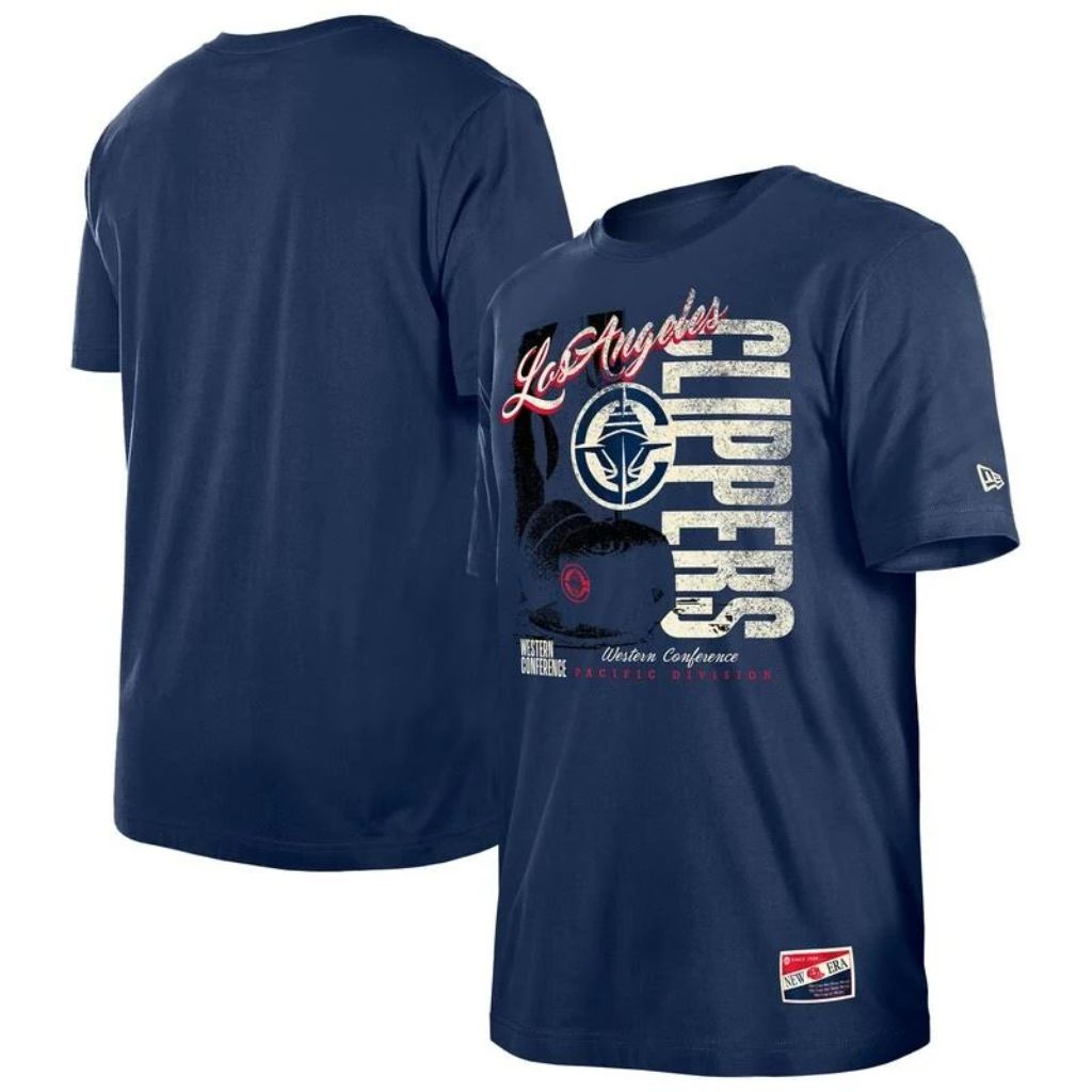 New Era Men's LA Clippers Distressed Throwback Vintage Color Pack T-Shirt