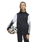 SZ M, Adidas Unisex-Kids Squadra 25 Soccer Hoodie, Team Navy Blue/White