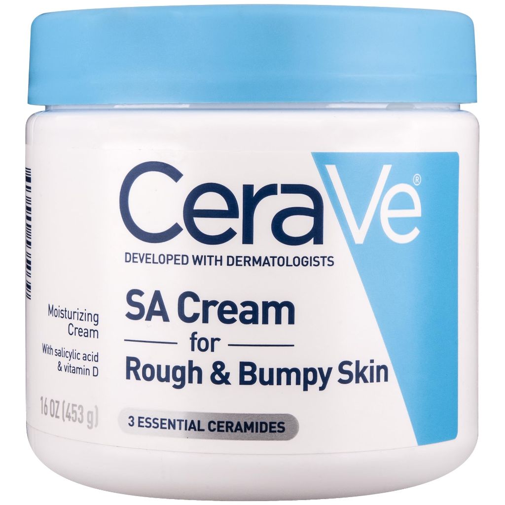 CeraVe Moisturizing Cream with Salicylic Acid, Exfoliating Body Cream with Lactic & Hyaluronic Acid, 16 Ounce