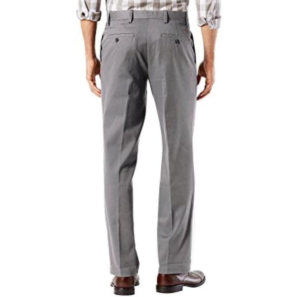 Dockers Men's Straight Fit Easy Khaki Pants, Gray,  31W x 32L