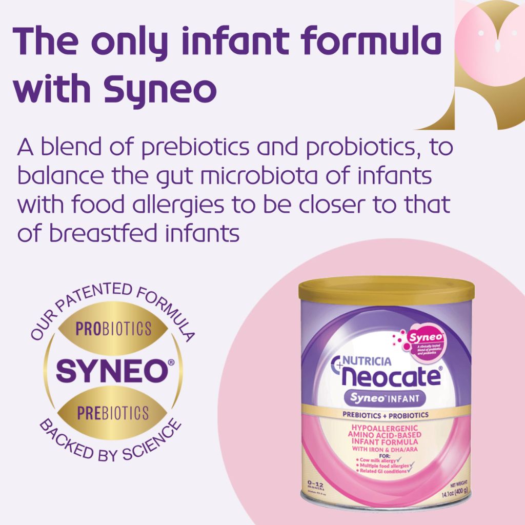 Neocate Syneo Infant - Allergy Relief Hypoallergenic Baby Formula with Amino Acids - 0-12 months - 14.1 oz