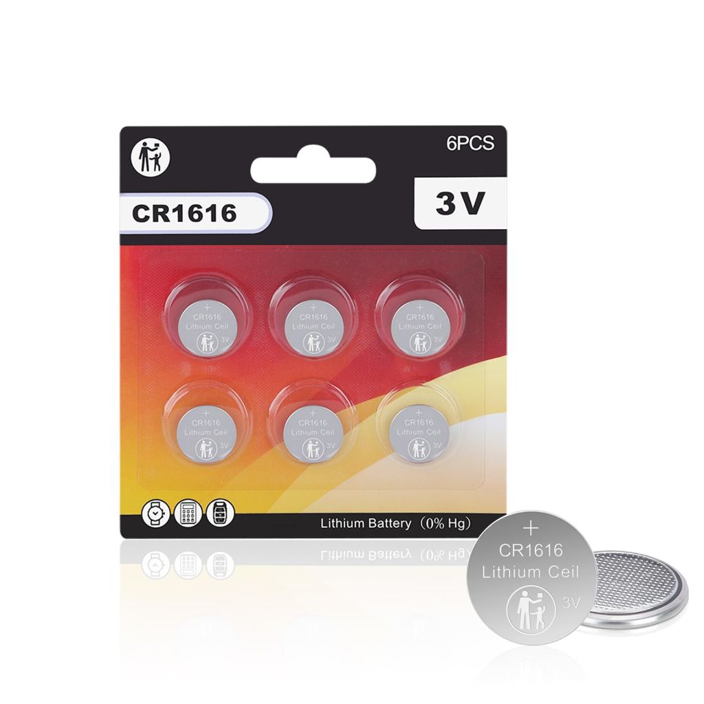 JOXIYECLTL CR1616 3V Lithium Coin Cell Batteries (6-Pack)