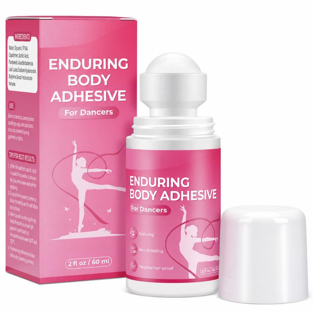 Body Glue & Body Adhesive for Clothes - 2 fl oz Professional Body Adhesive for Clothing Roll On