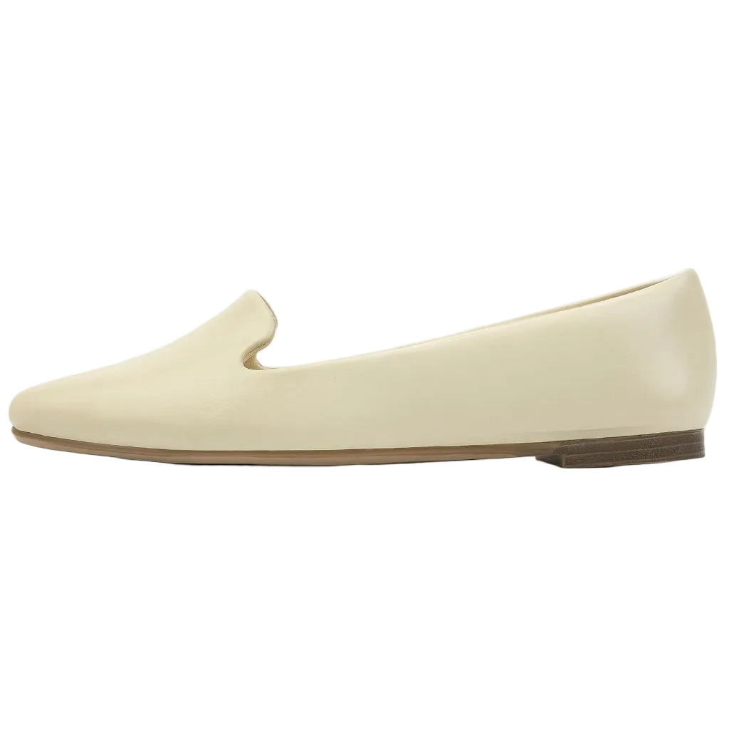MUSSHOE Black Flats for Women Pointed Toe-Comfortable Business Casual Work Shoes (Beige) 7