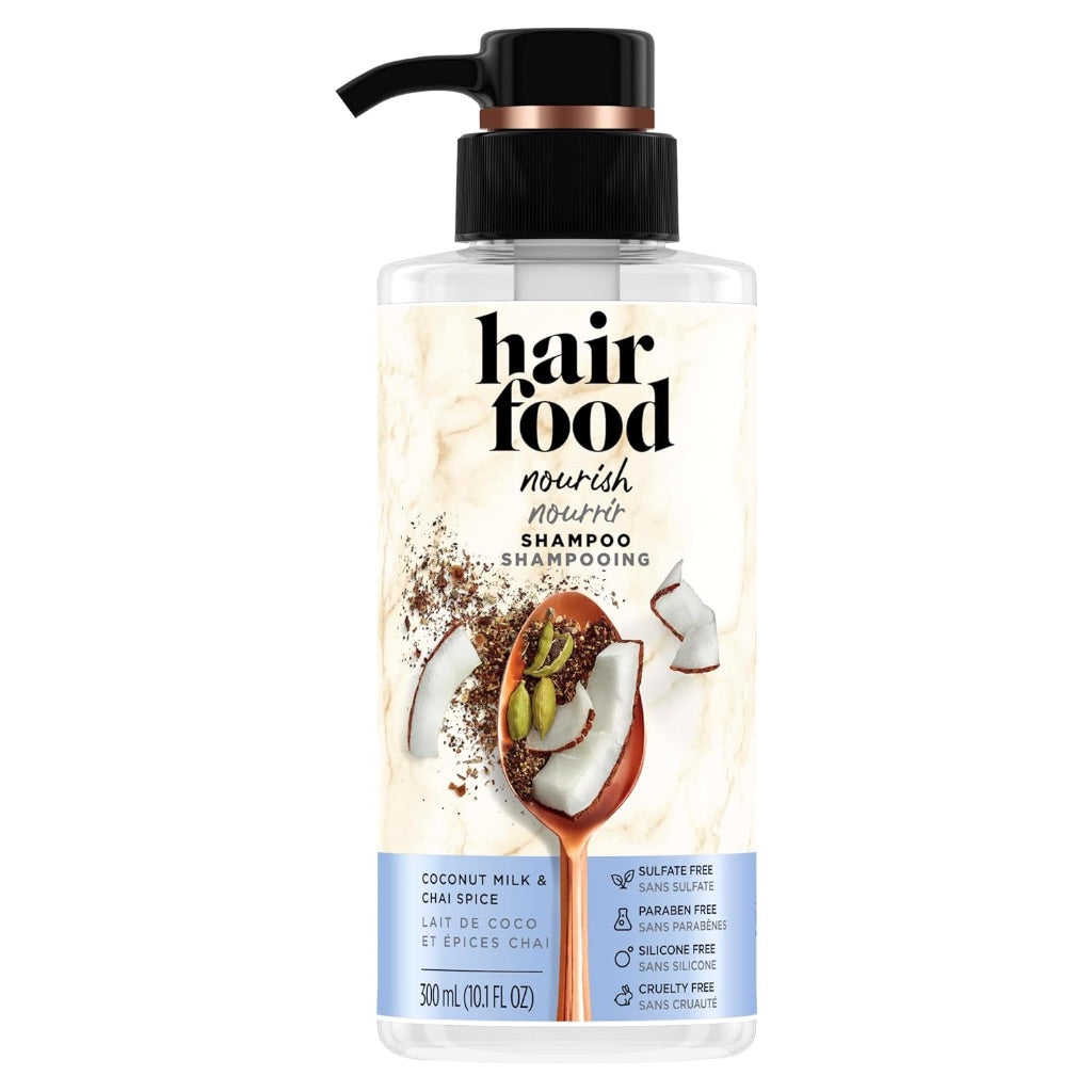 Hair Food Shampoo Coconut Milk and Chai Spice, Avocado & Argan Oil, 10.1 Oz