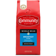 Community Coffee Breakfast Blend Medium Roast Whole Bean Coffee, 12 oz