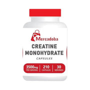 Mercadoba Creatine Monohydrate Capsules, 3500mg - 210 Capsules (30 Servings)
