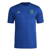 adidas Men's MLS Soccer Pre-Game Short Sleeve T-Shirt - Seattle Sounders, Royal Blue (3XL)