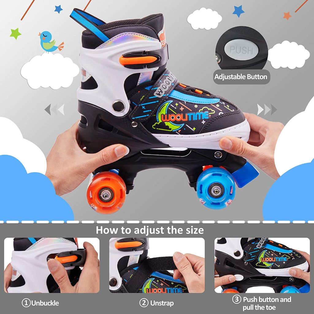 Woolitime Kids Roller Skates - size 4