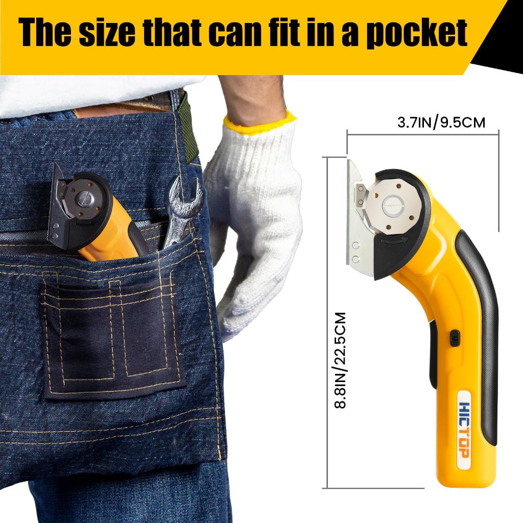 Hictop Cordless Electric Heavy Duty Scissors with Safety Lock (AT42002CT)
