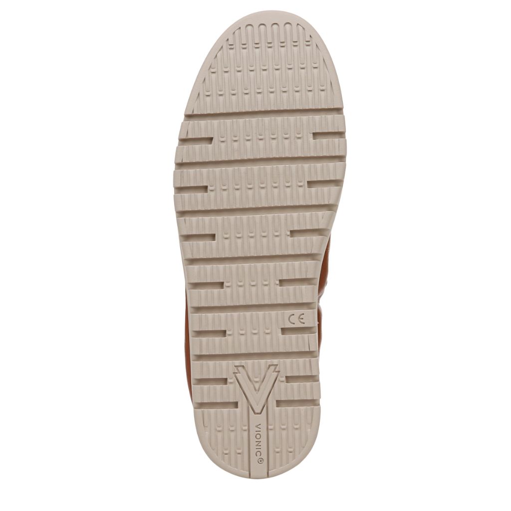 Vionic Womens Uptown Ballet Ballet Flat Tan Leather 9.5 M