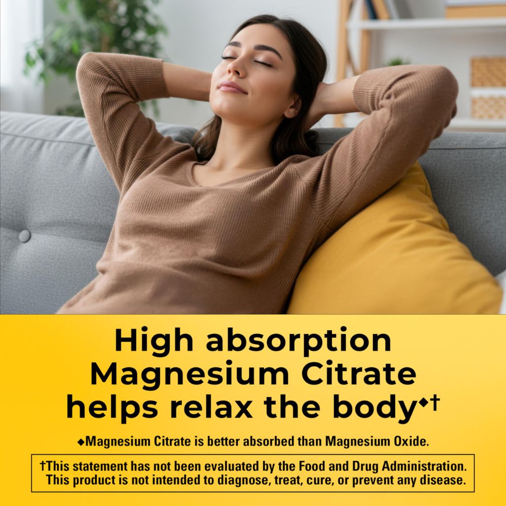 Nature Made Magnesium Citrate 250 mg per serving 120 Softgels, 60 Day Supply