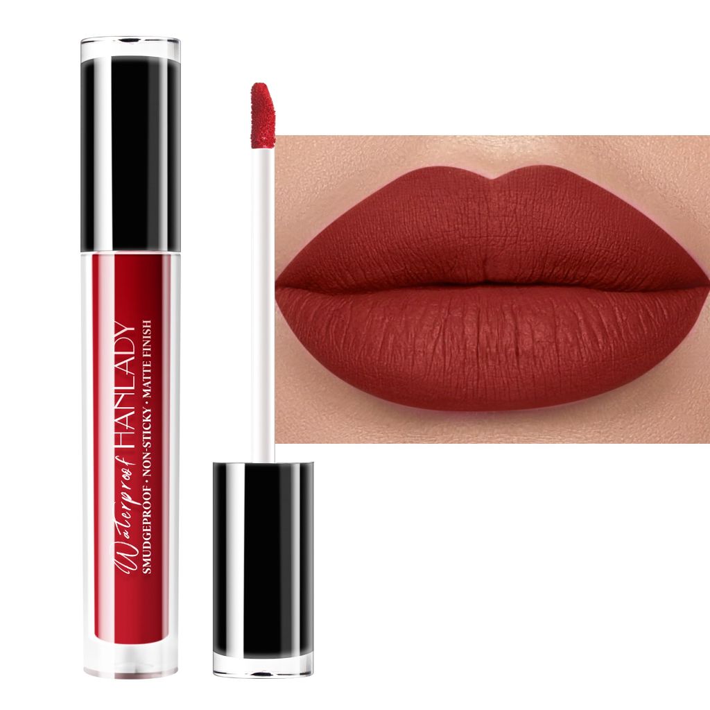 HANLADY Dark Red Lipstick Long Lasting Lipsticks for Women Smudgeproof Transferproof Cruelty Free Lip Makeup, 907 Bing Bong