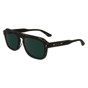 Calvin Klein Men's CK24504S 220 Sunglasses - Acetate Brown Frame/Green Lens